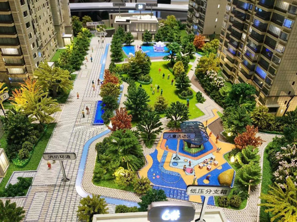 地產(chǎn)小區(qū)環(huán)境展示模型制作