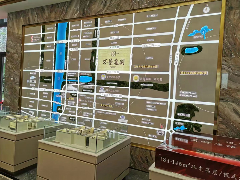 區位路線位置地圖模型制作